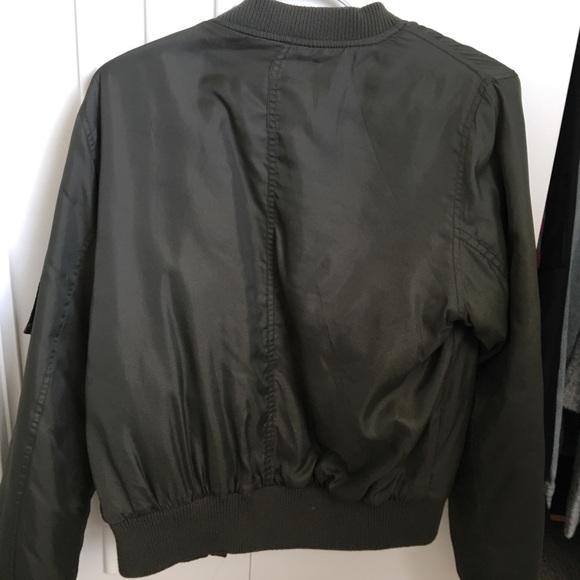 Olive Green Bomber Jacket - Picture 2 of 2